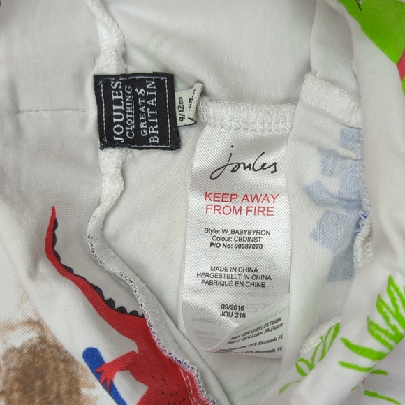 Joules Baby Byron Dino Pants 9-12M - Picture 5 of 8